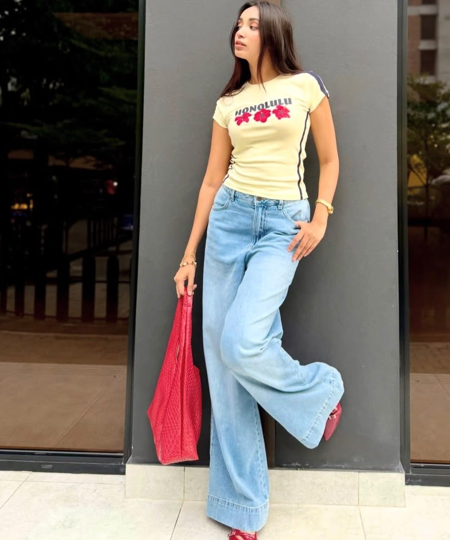 Big Hem Jeans Light Blue (1024)