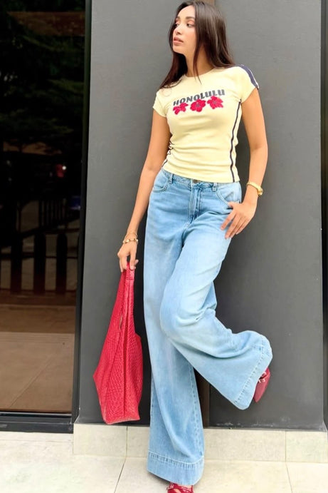 Big Hem Jeans Light Blue (1024)