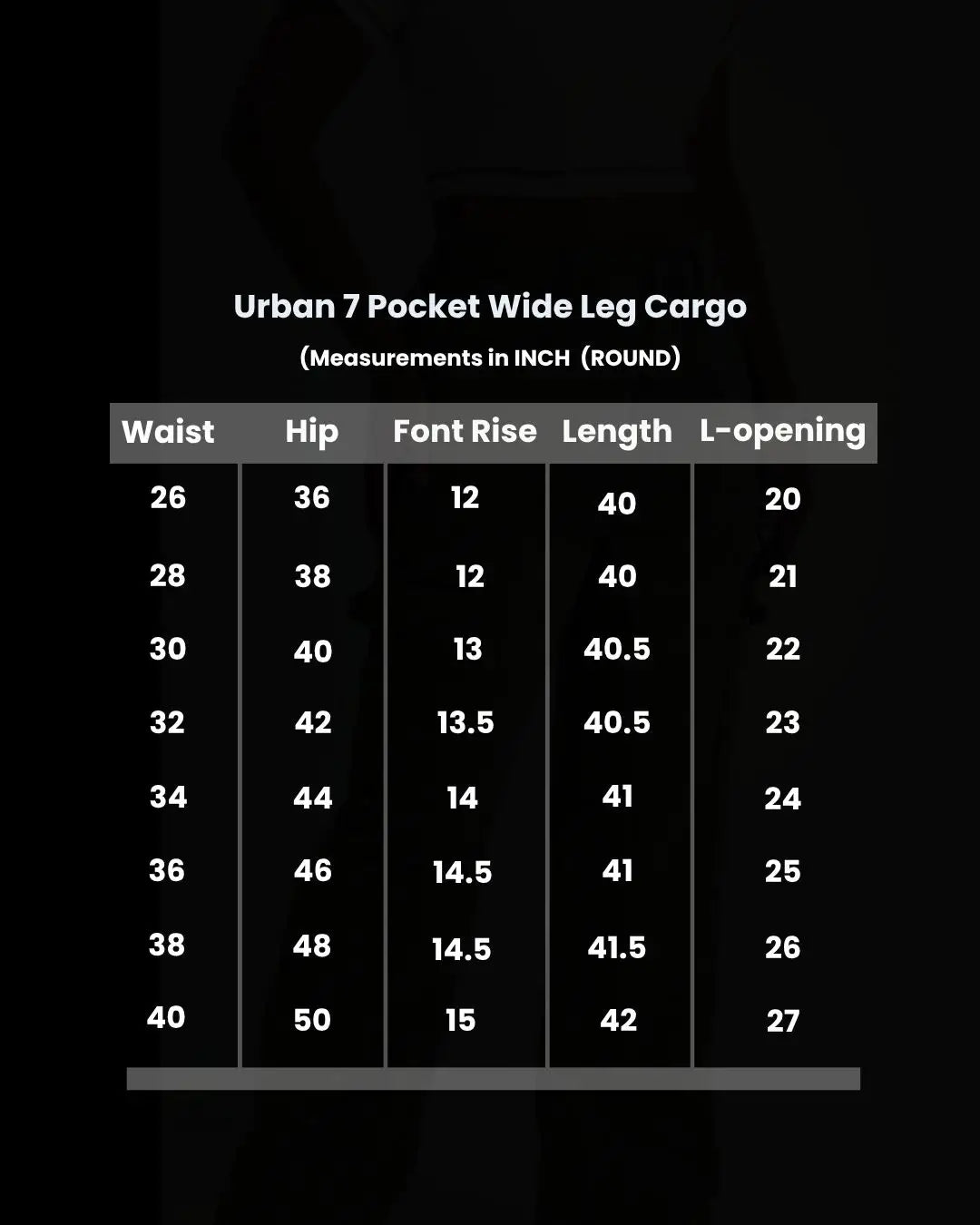 Cargo 7 Pocket - Full Black (1022)