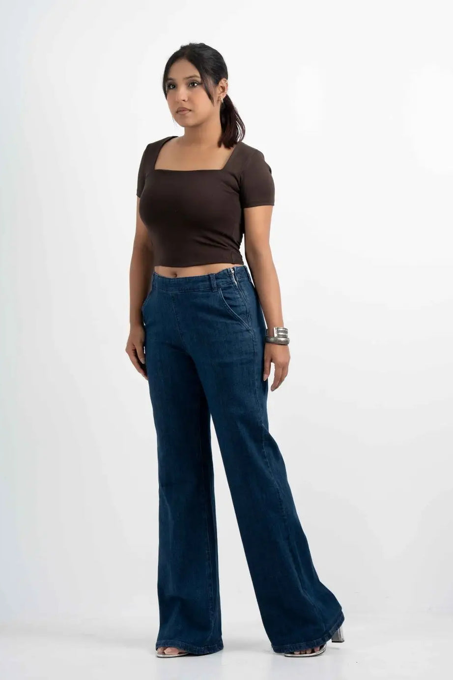 Side-Zip Flare - Denim Blue (1026)
