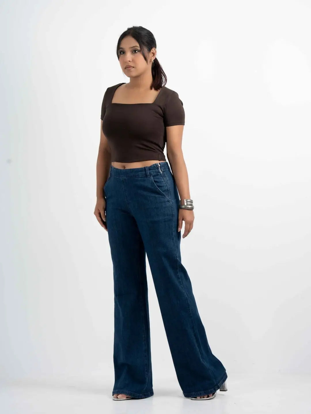 Side-Zip Flare - Denim Blue (1026)