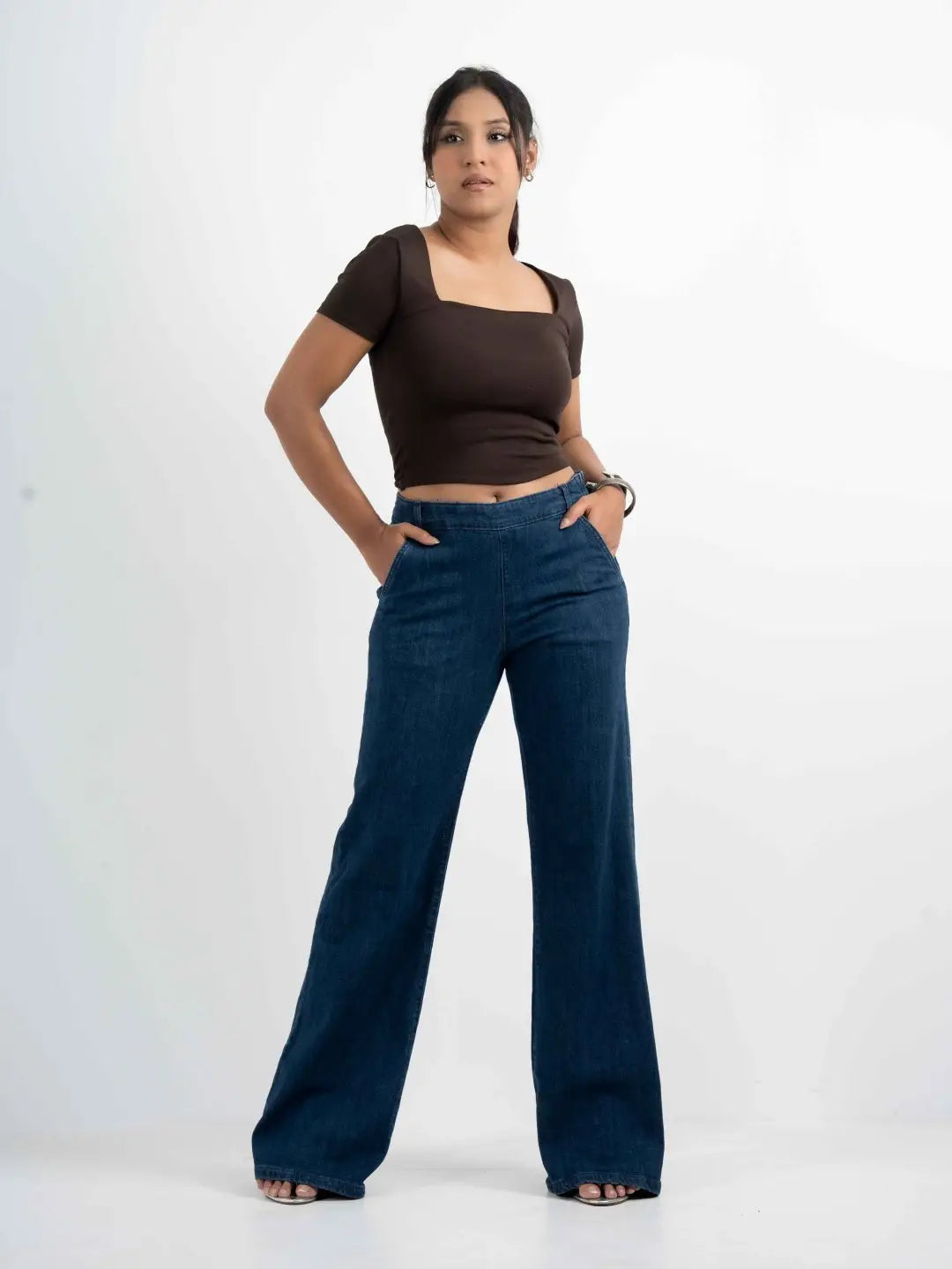 Side-Zip Flare - Denim Blue (1026)