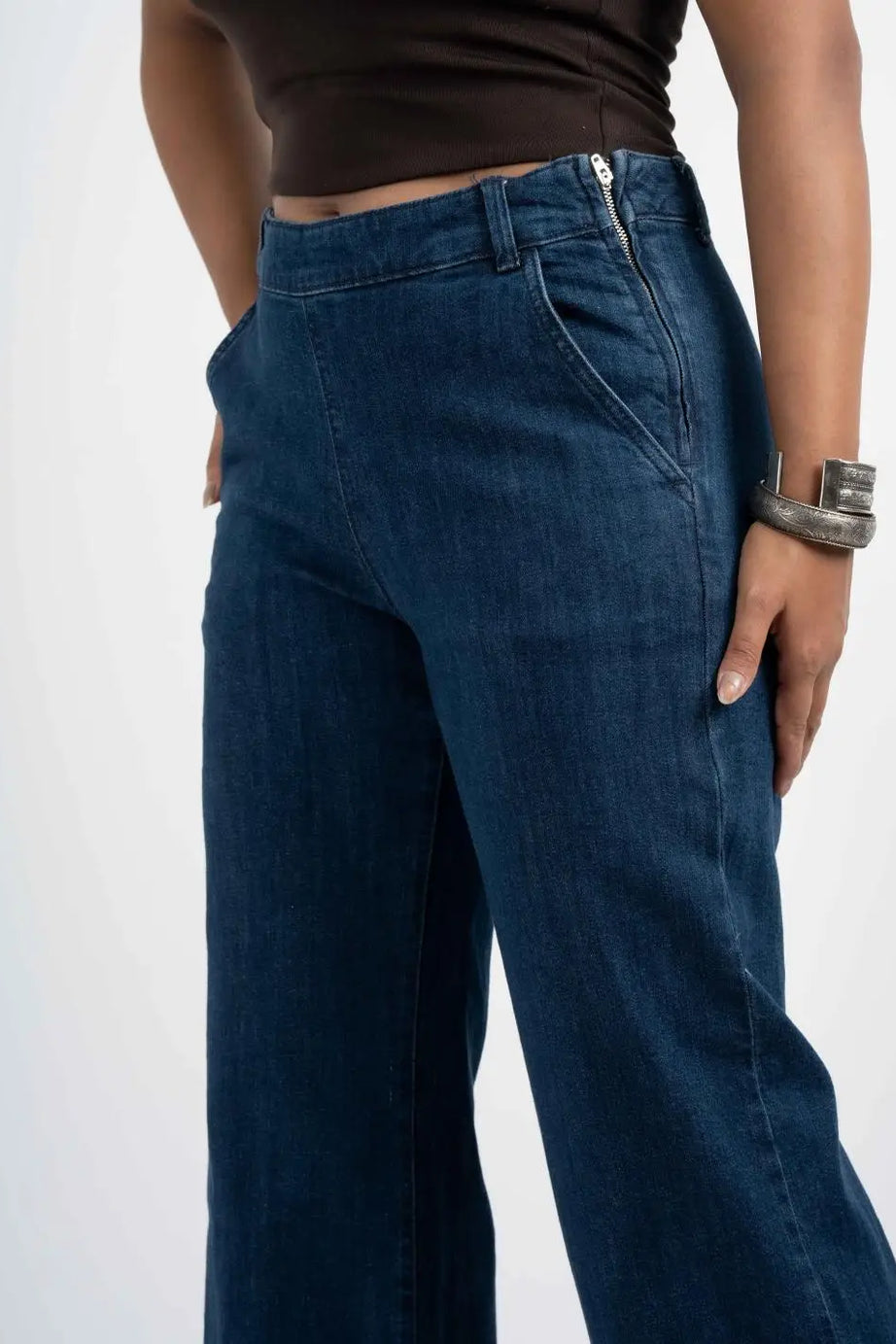 Side-Zip Flare - Denim Blue (1026)