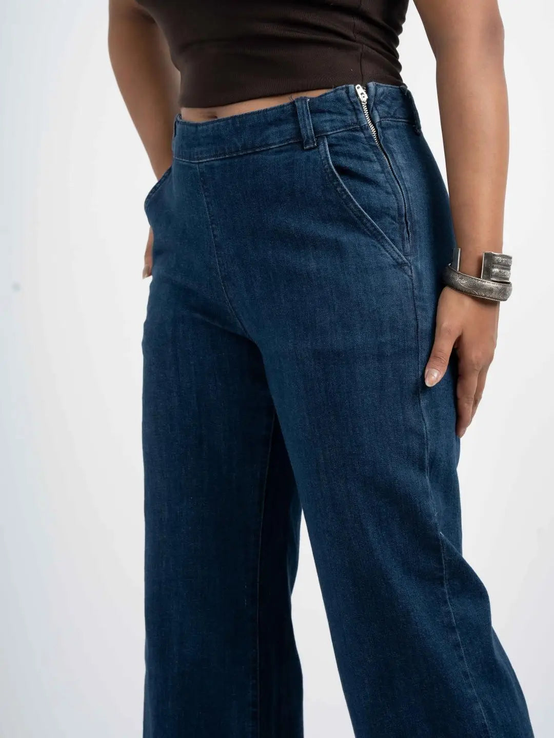 Side-Zip Flare - Denim Blue (1026)