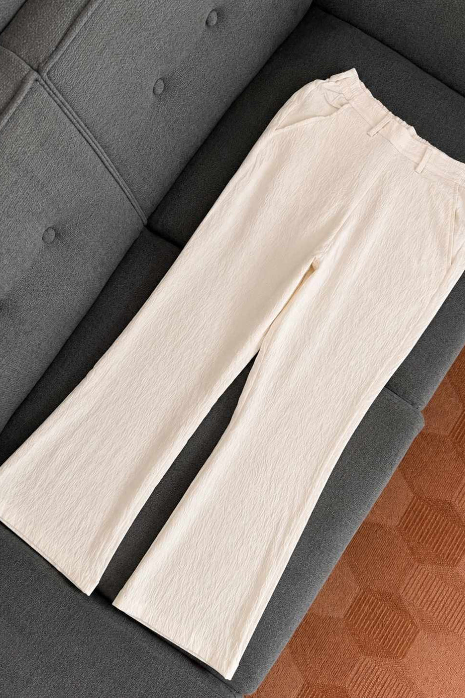Flare Trousers - Off White (5002)