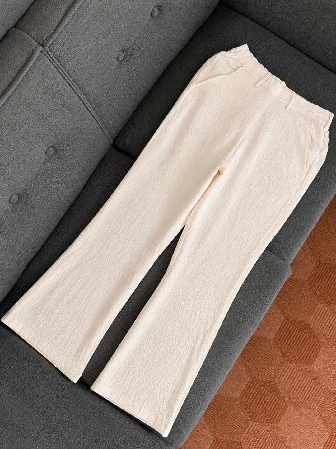 Flare Trousers - Off White (5002)