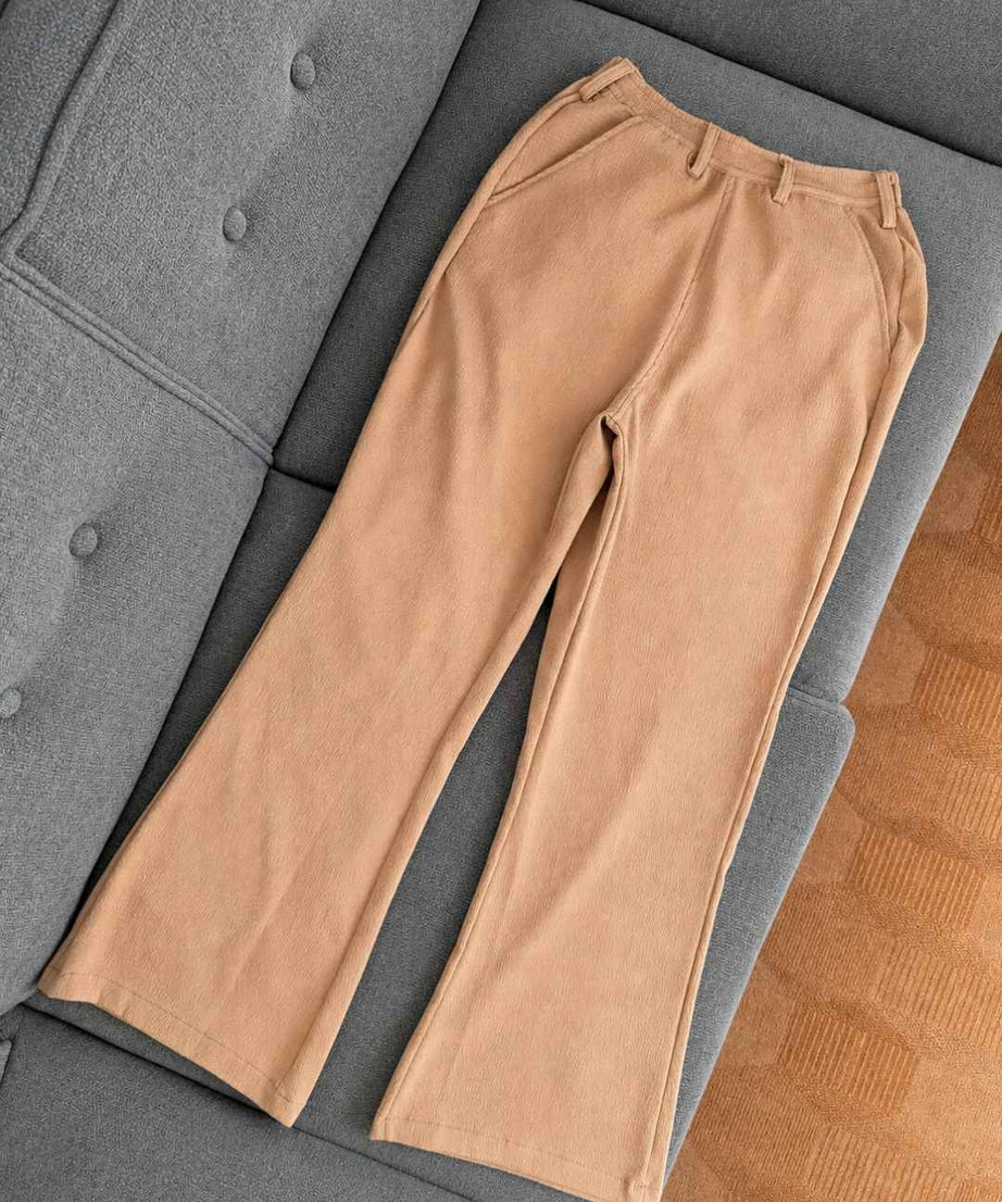 Flare Trousers - Light Brown (5002)