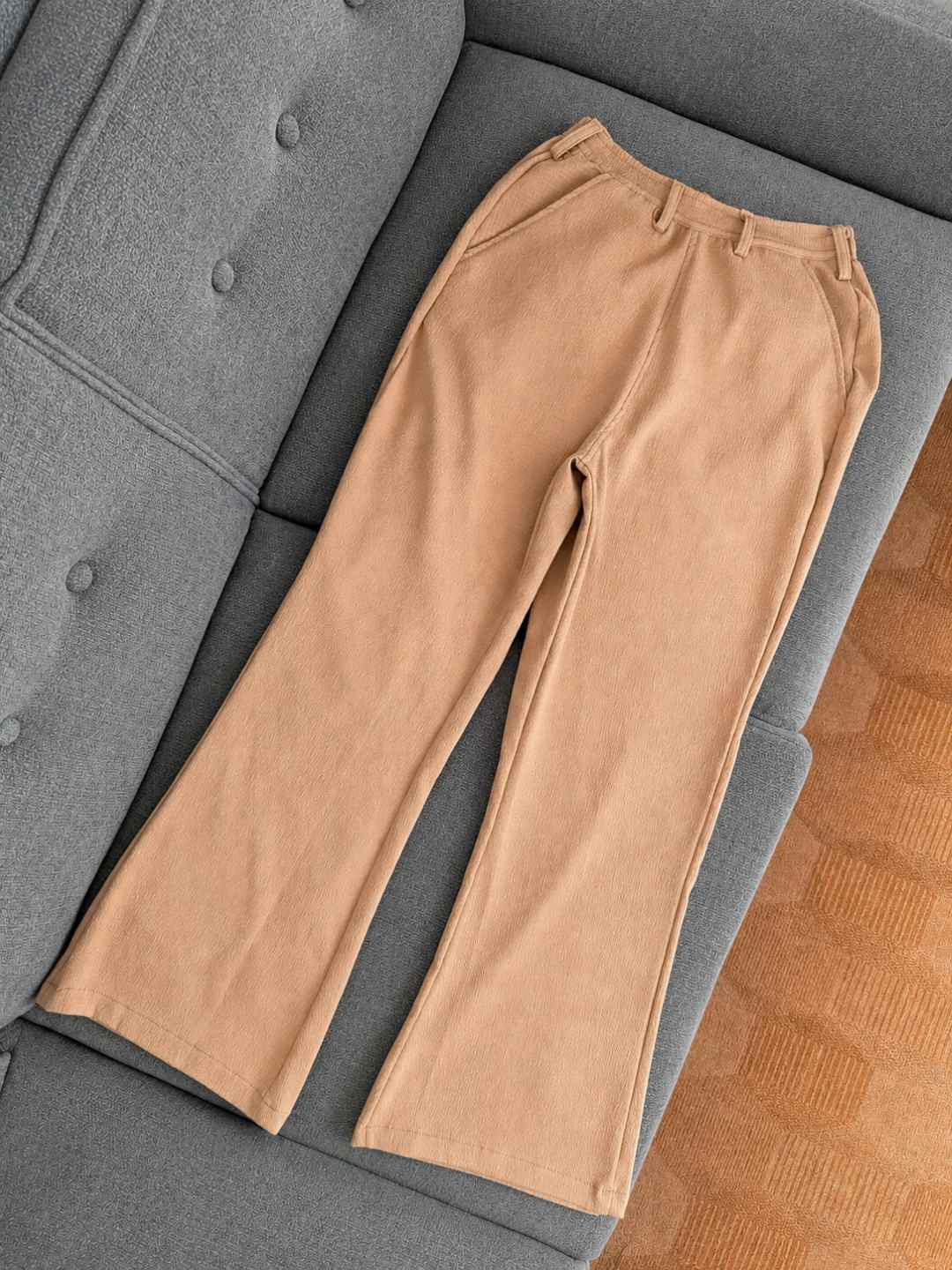 Flare Trousers - Light Brown (5002)