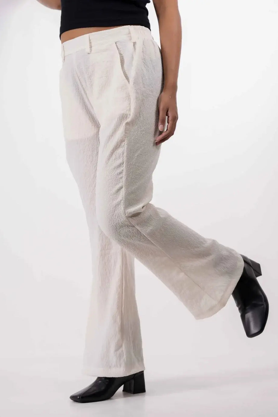 Flare Trousers - Off White (5002)