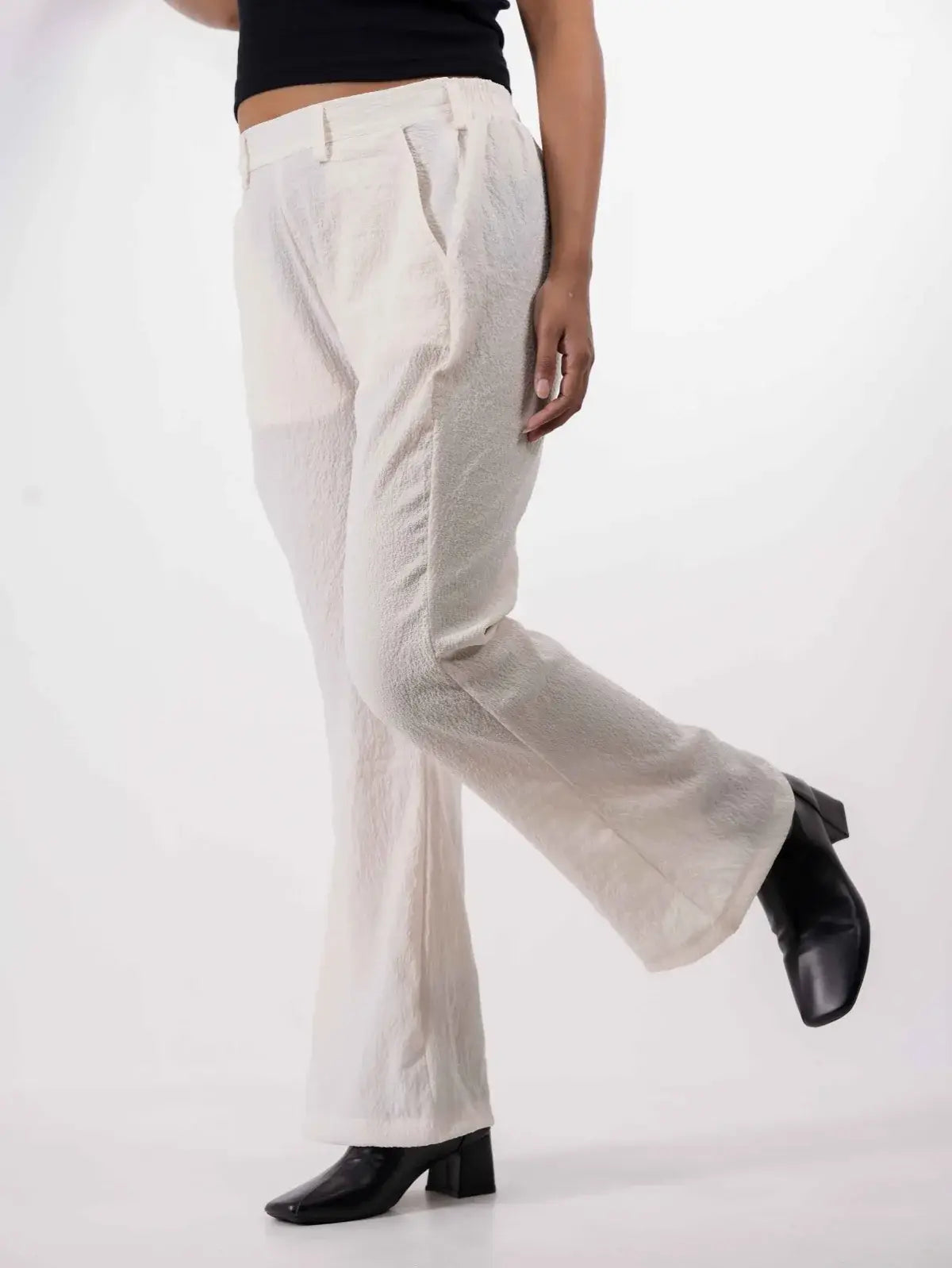 Flare Trousers - Off White (5002)