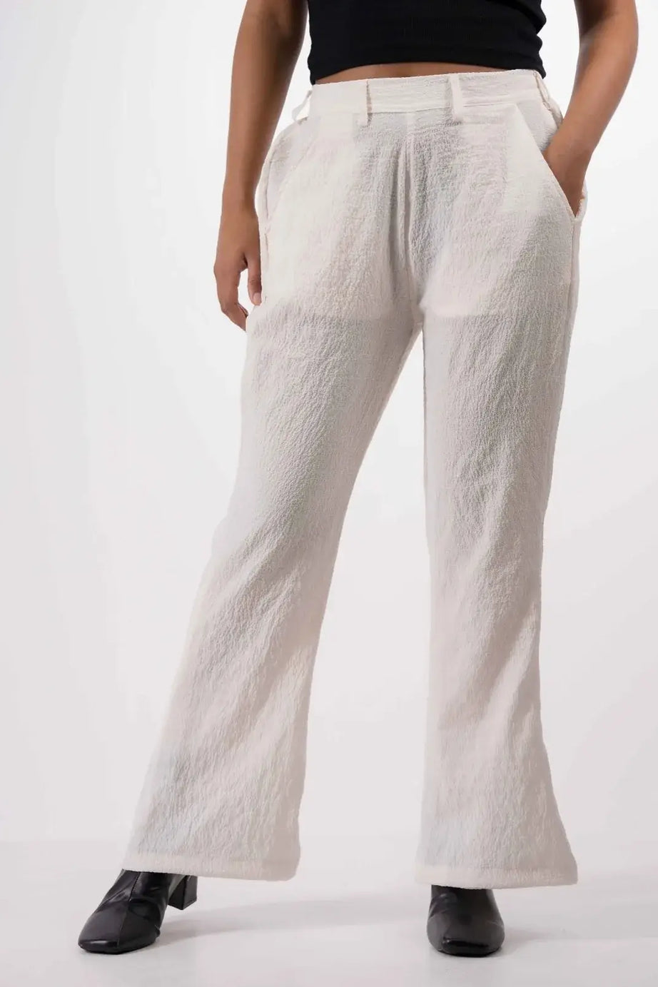 Flare Trousers - Off White (5002)