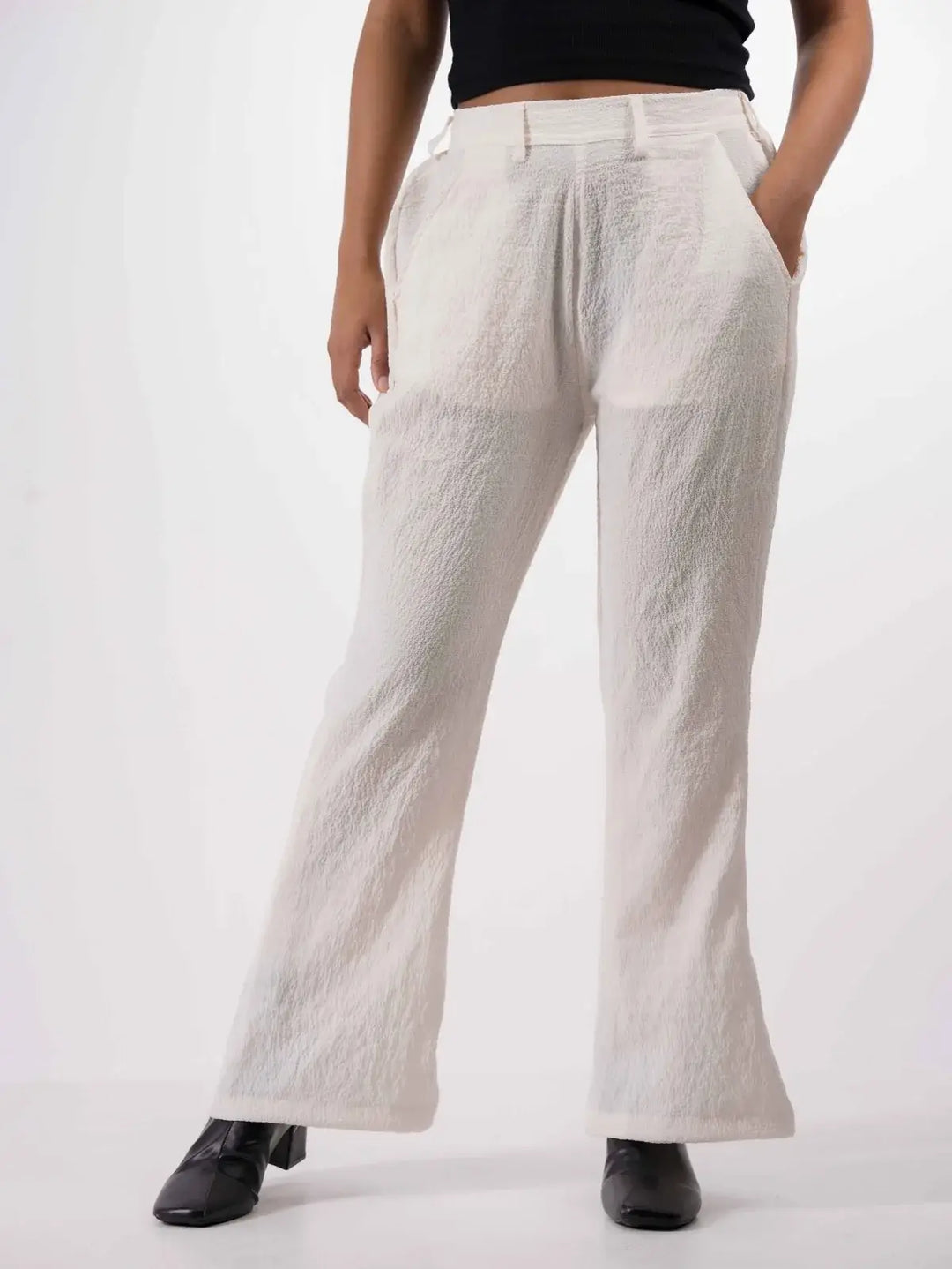 Flare Trousers - Off White (5002)