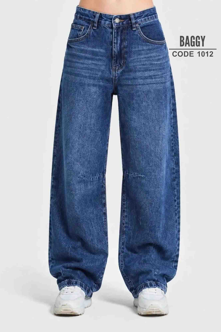 Signature Wide Leg Stone Wash Blue (1012)