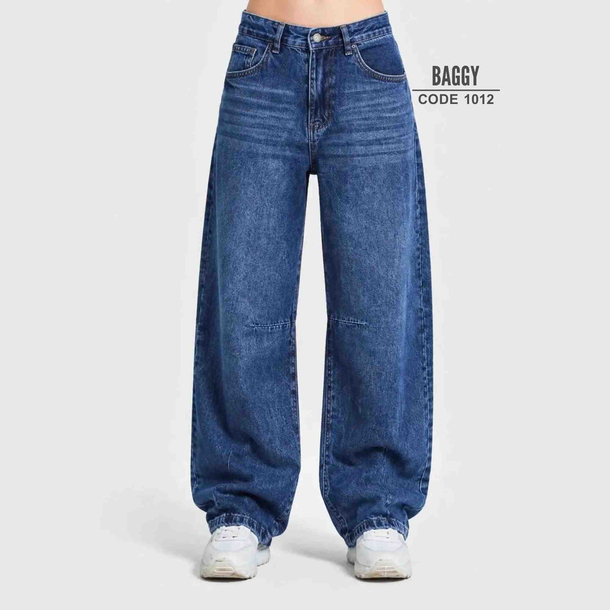 Signature Wide Leg Stone Wash Blue (1012)