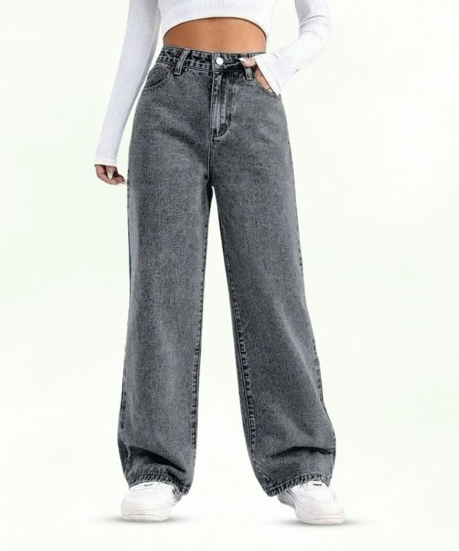 Midnight Stretchable Baggy Denim - Grey (1014)