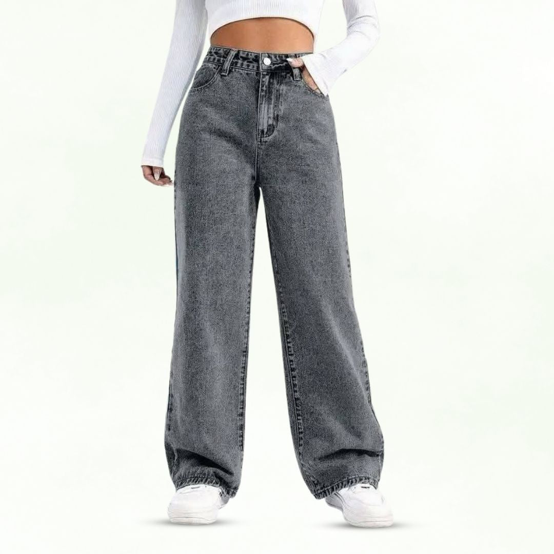 Midnight Stretchable Baggy Denim - Grey (1014)