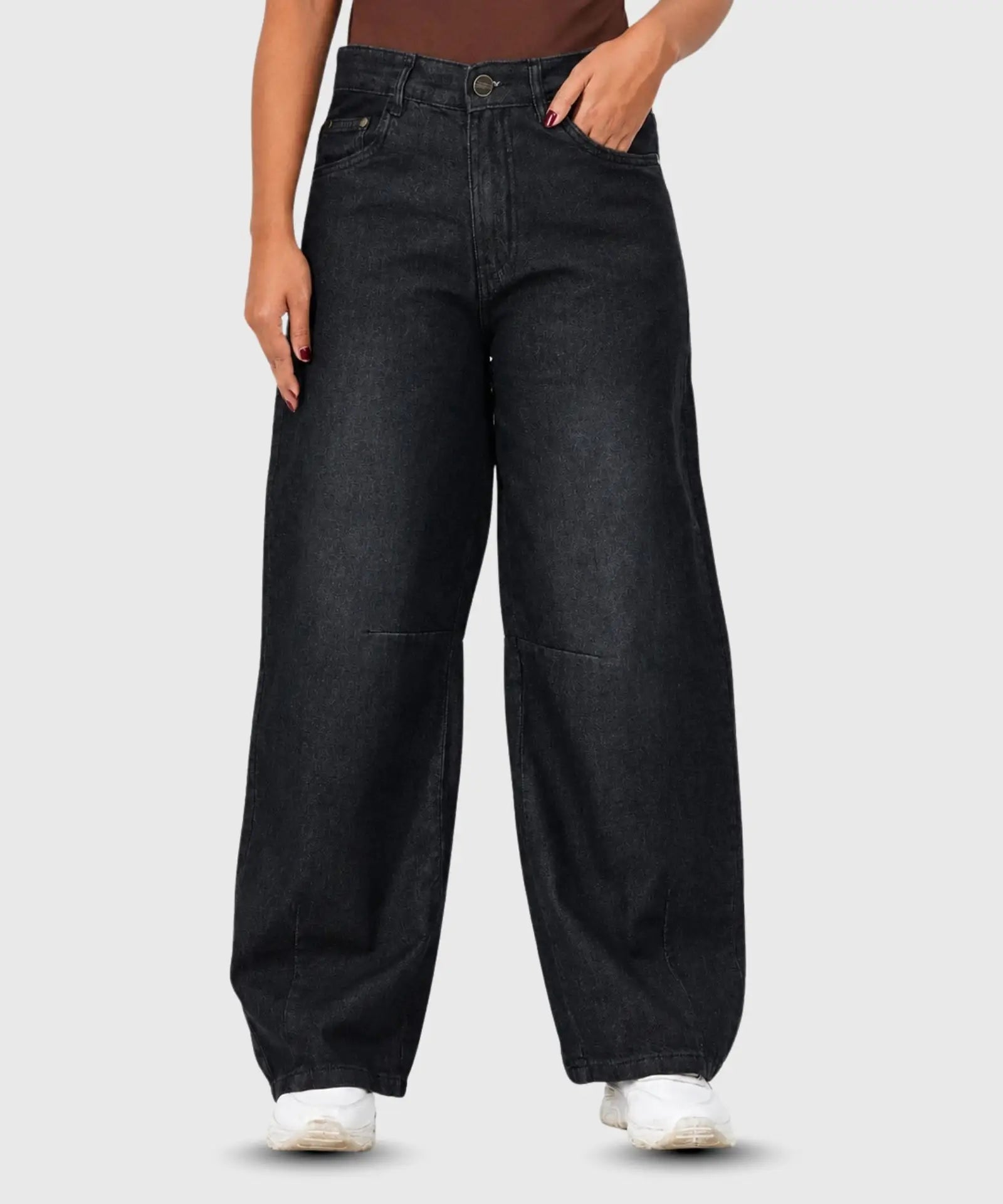 Signature Wide Leg Ash Black (1012)