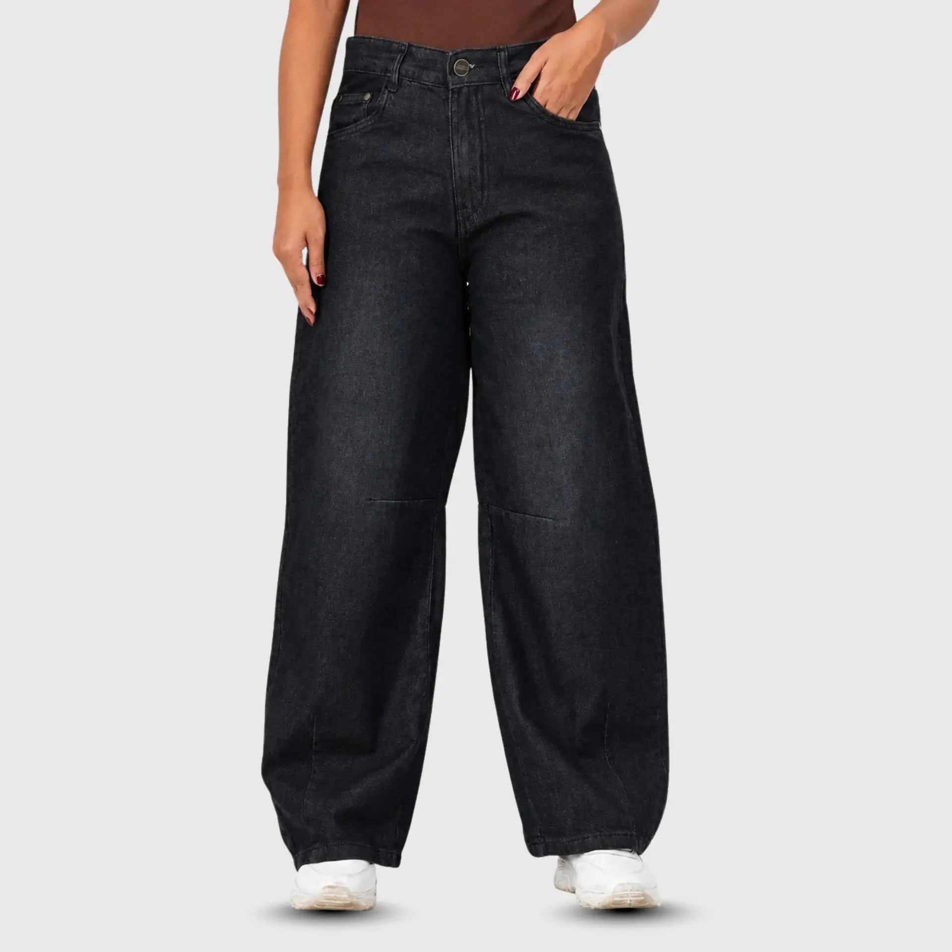 Signature Wide Leg Ash Black (1012)