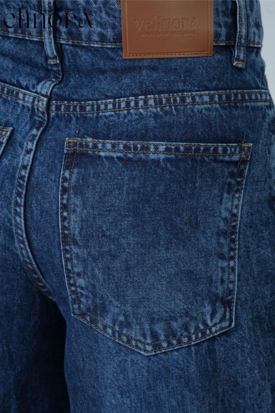 Signature Wide Leg Stone Wash Blue (1012)