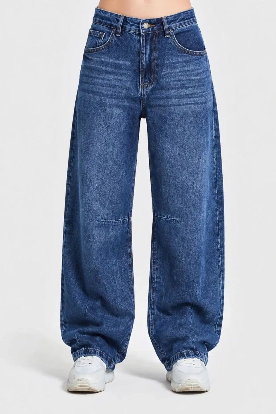 Signature Wide Leg Stone Wash Blue (1012)