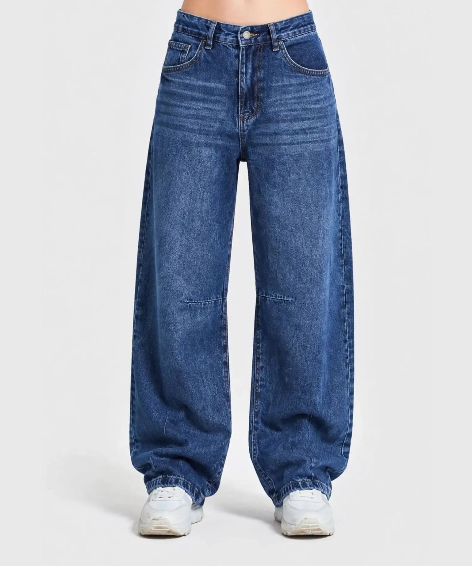 Signature Wide Leg Stone Wash Blue (1012)