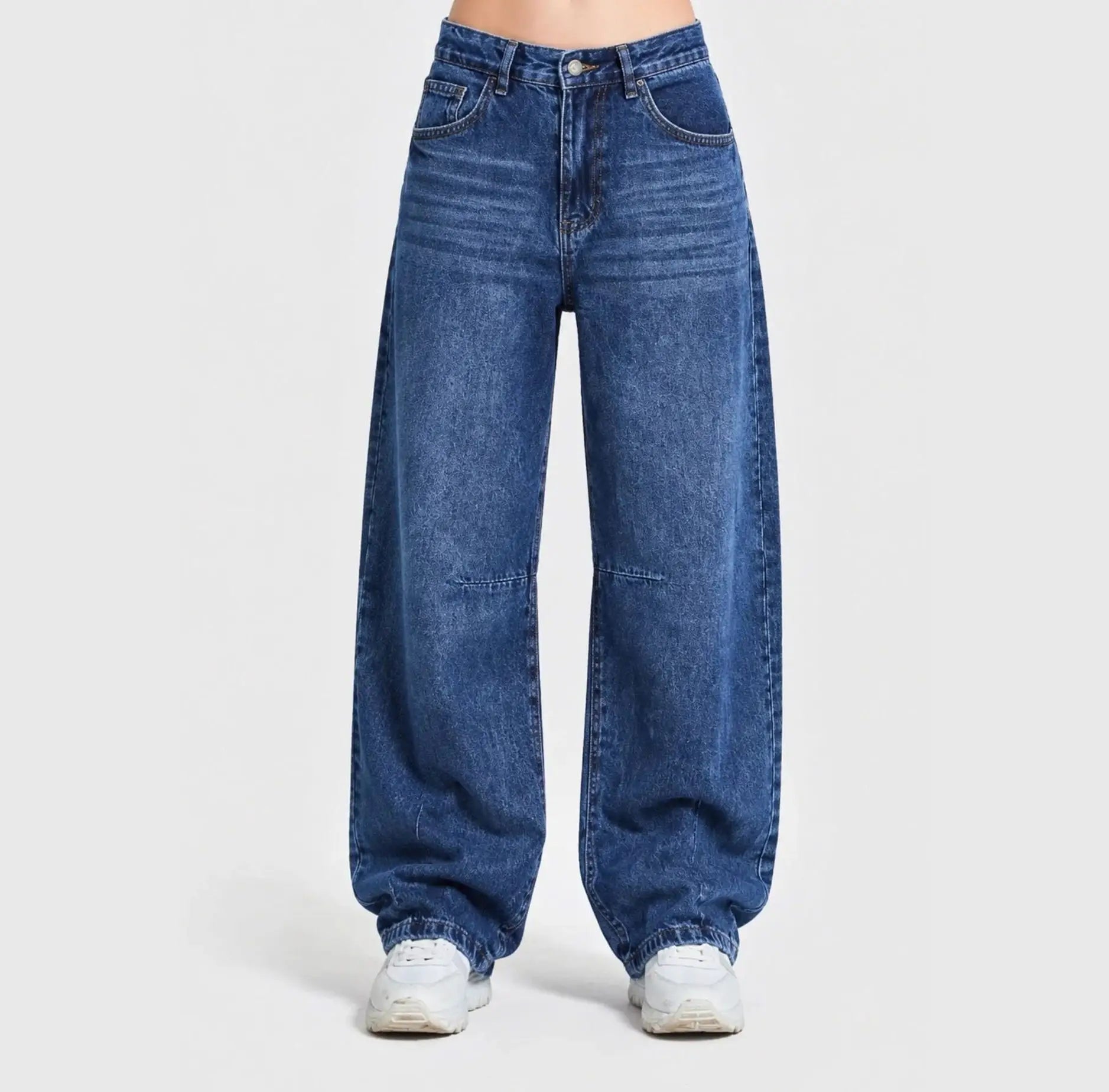 Signature Wide Leg Stone Wash Blue (1012)