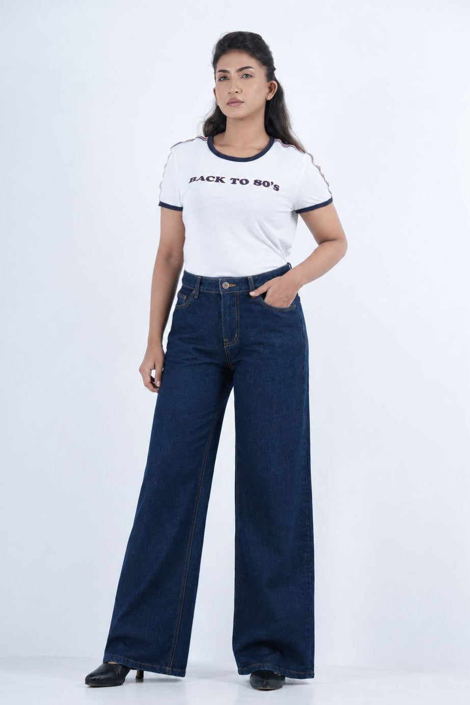 Classic Mid-Waist Denim - DARK BLUE (1007)
