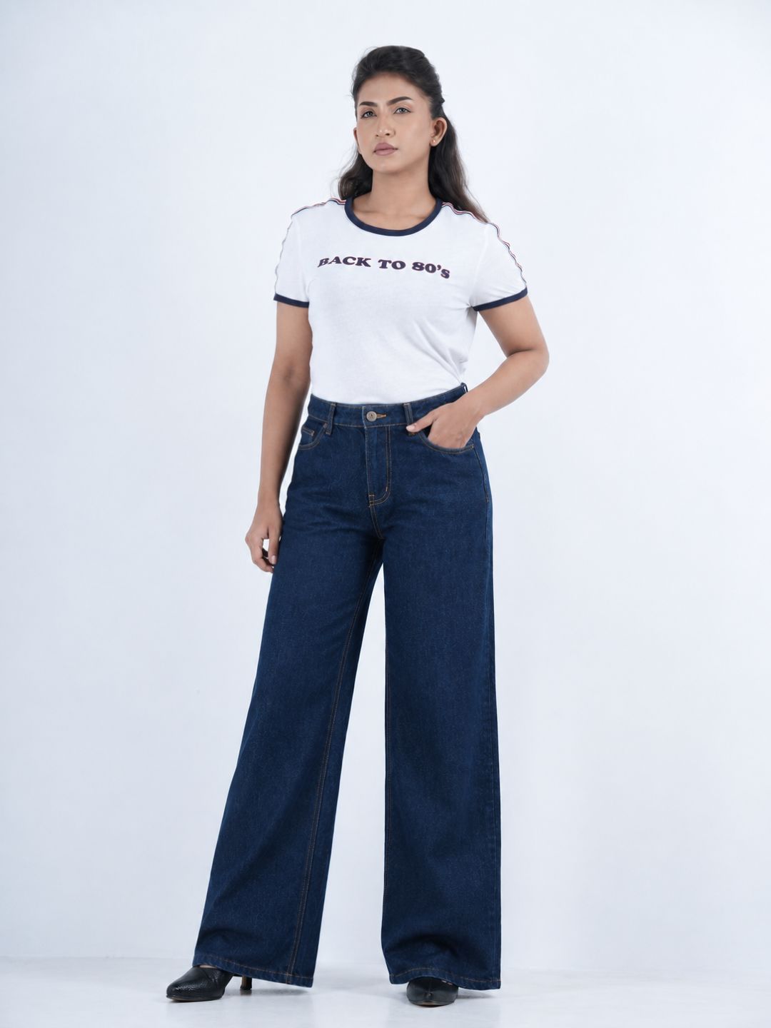 Classic Mid-Waist Denim - DARK BLUE (1007)