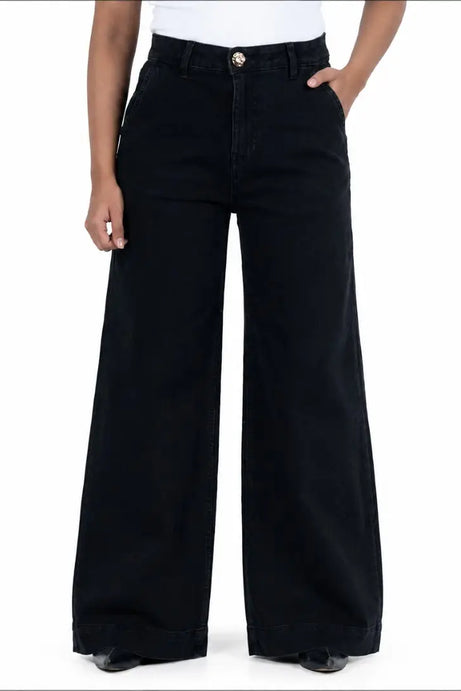 Big Hem Stretch Wide-Leg Pant Black (1024)