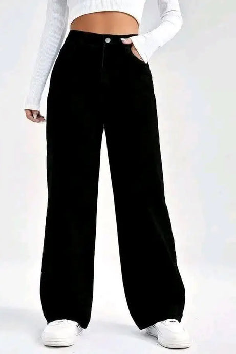 Midnight Stretchable Baggy Denim - Black (1014)