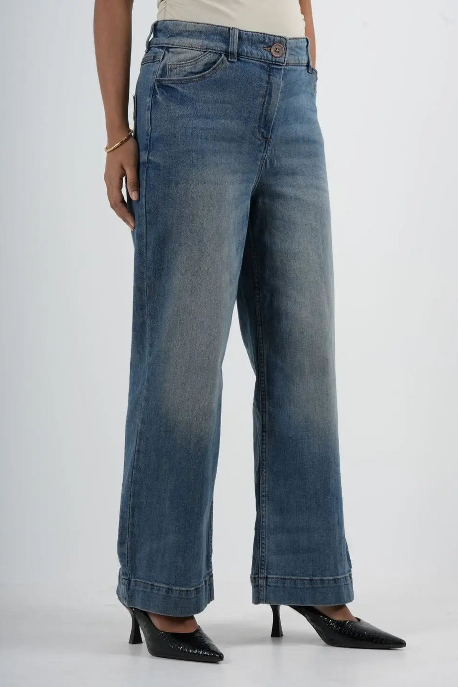 Semi Flare Stretch Light Blue - (1019)