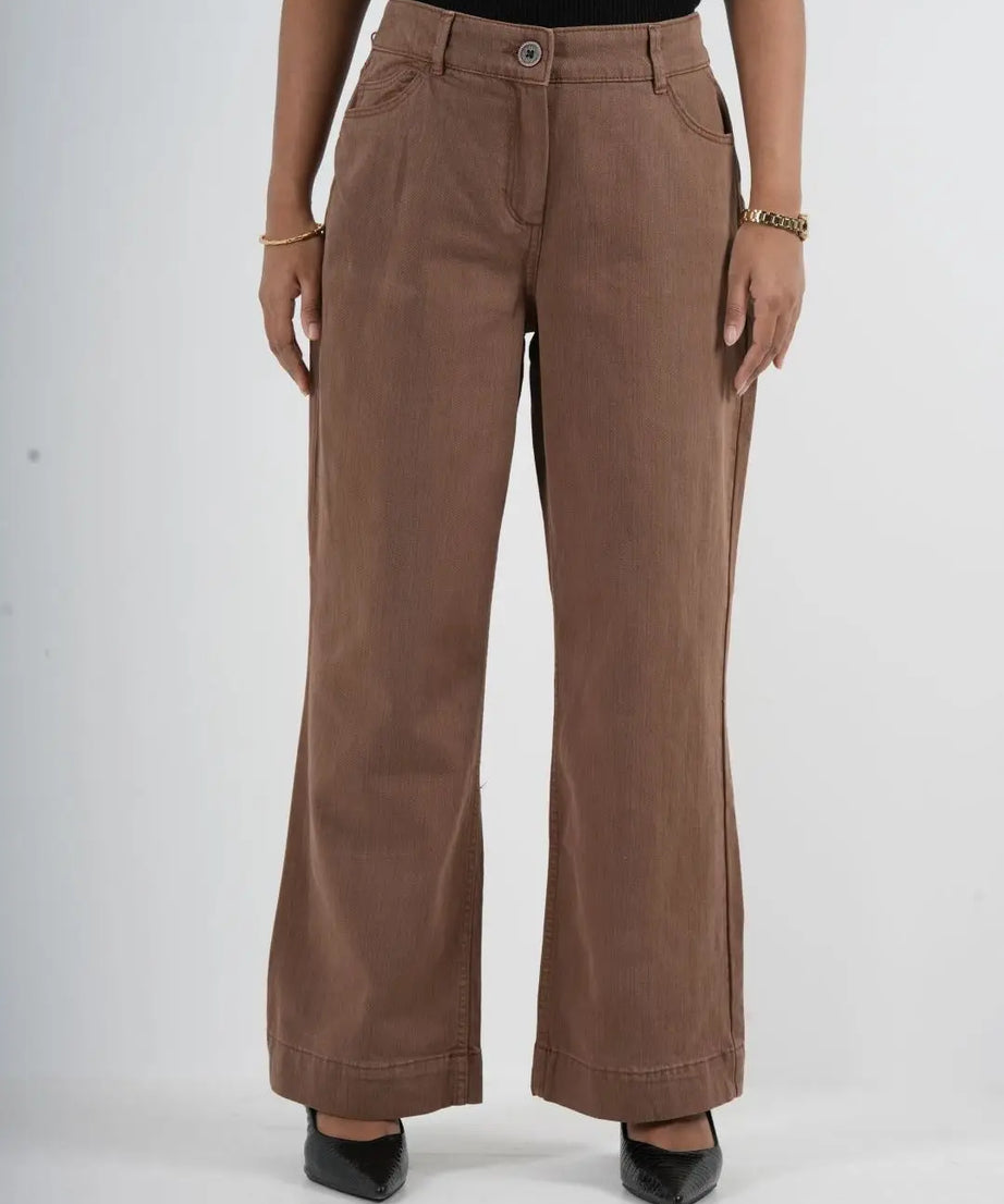 Semi Flare Stretch Dusty Brown - (1015)