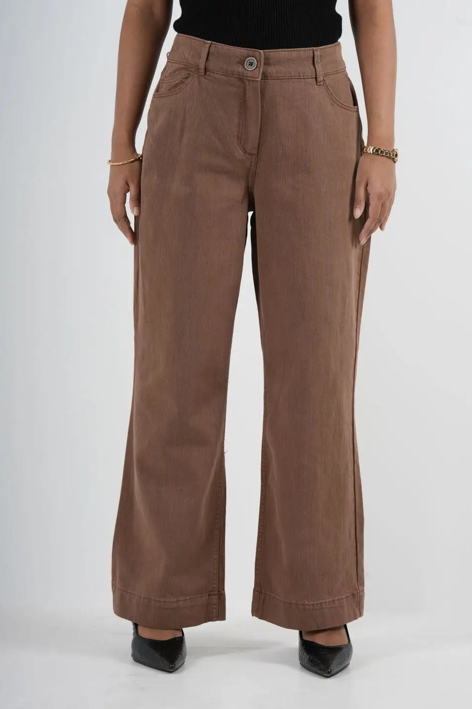 Semi Flare Stretch Dusty Brown - (1015)