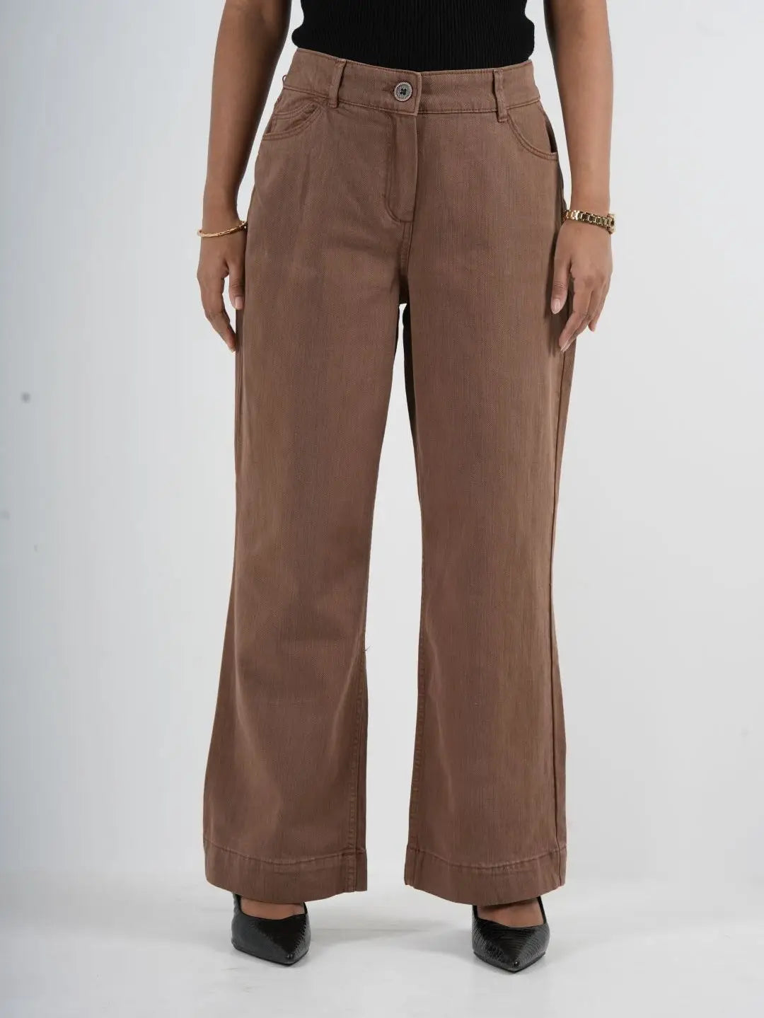 Semi Flare Stretch Dusty Brown - (1019)