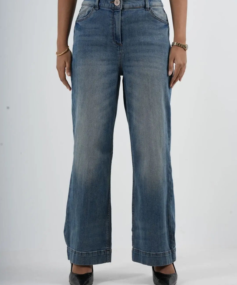 Semi Flare Stretch Light Blue - (1019)