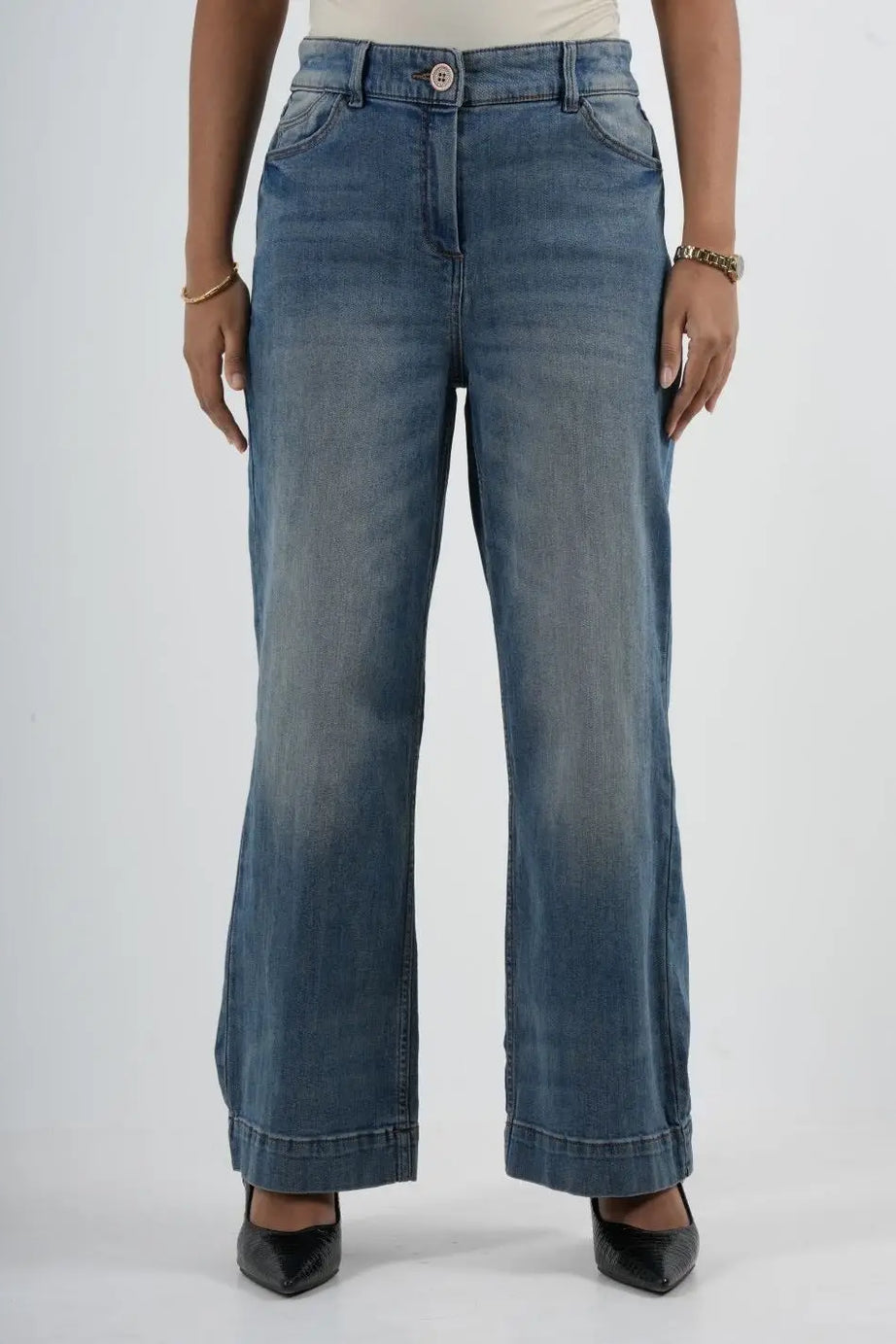 Semi Flare Stretch Light Blue - (1019)