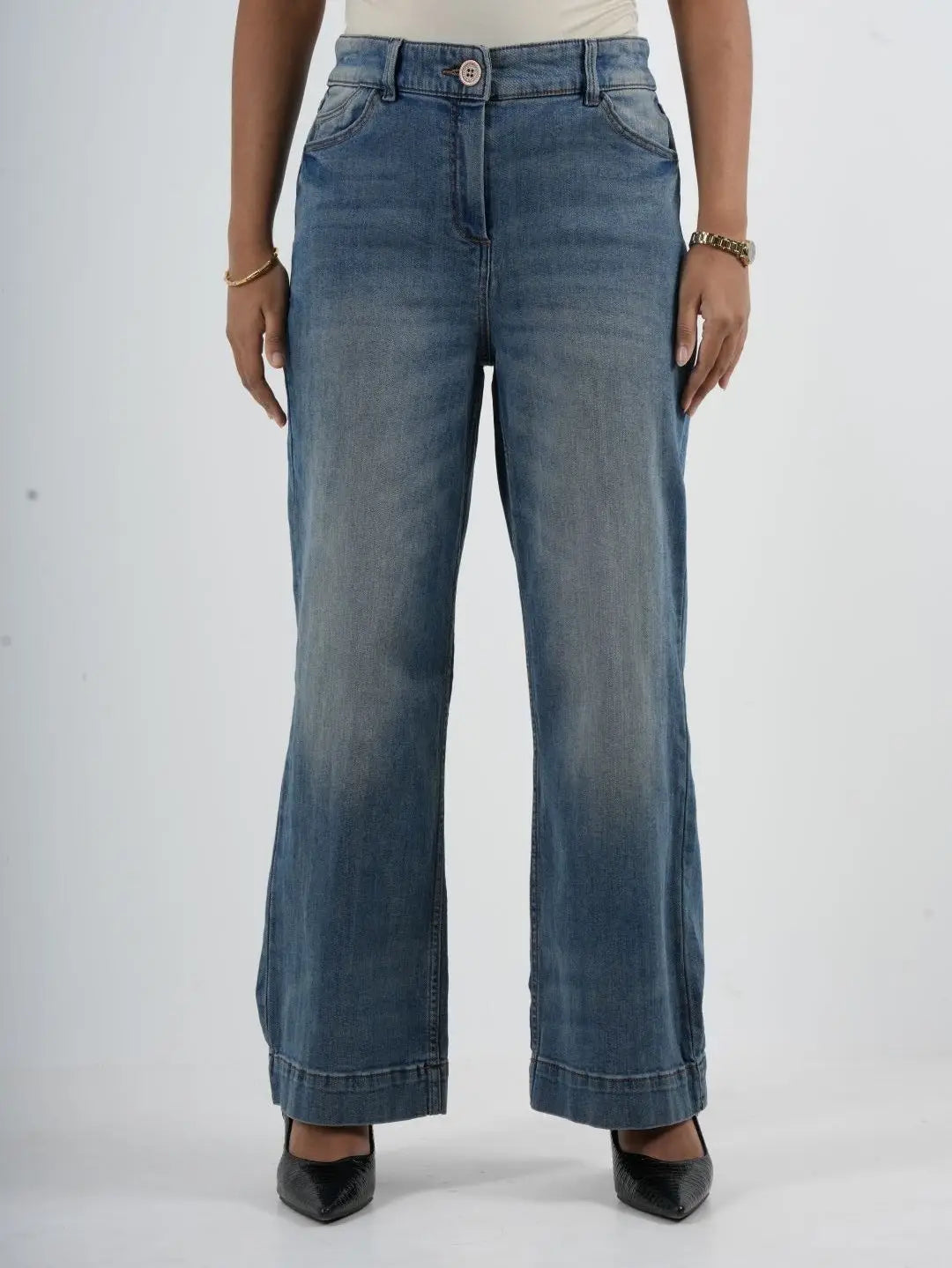 Semi Flare Stretch Light Blue - (1019)