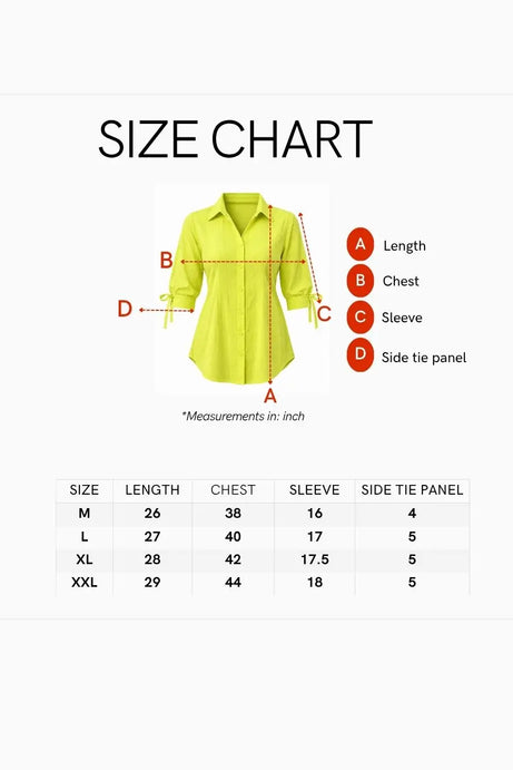 Fitted Waist Puff Sleeve – Light Yellow Shirt (201)
