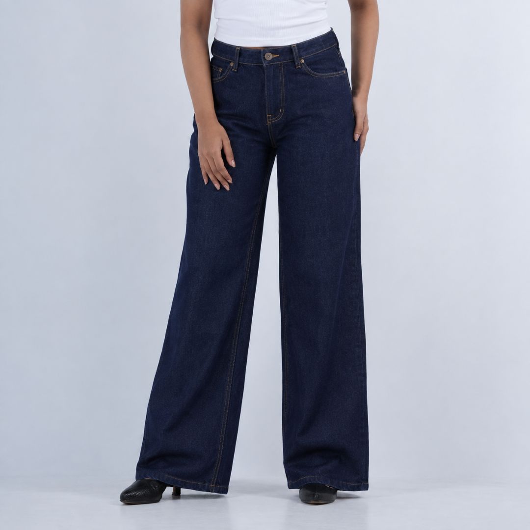 Classic Mid-Waist Denim - DARK BLUE (1007)