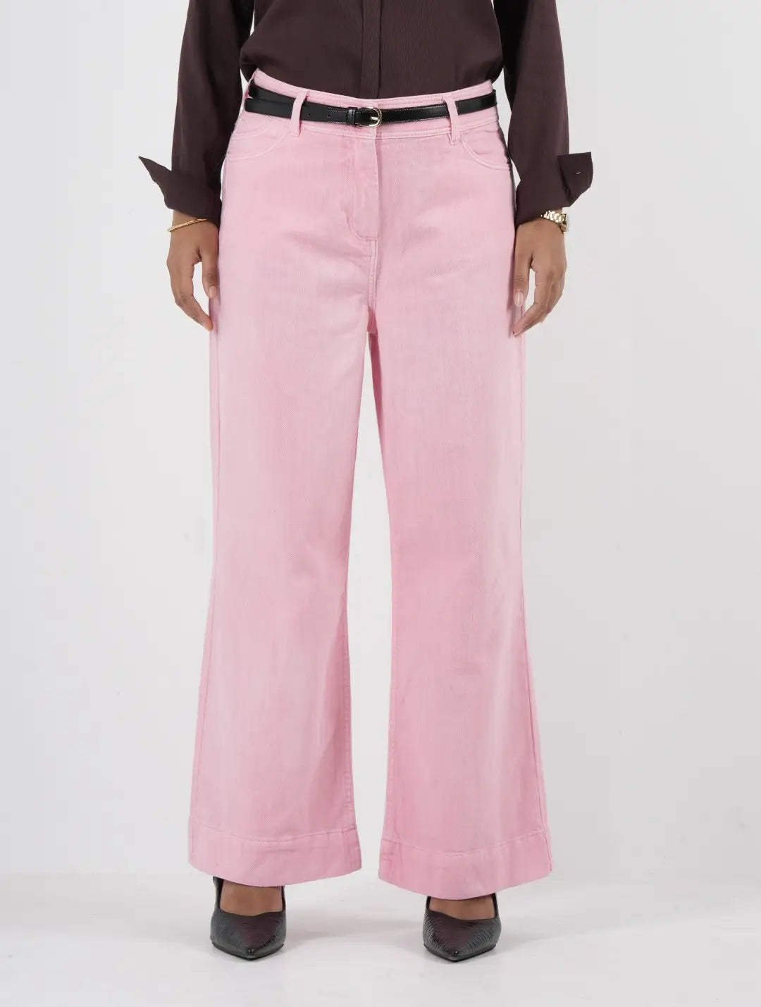 Semi Flare Stretch Baby Pink - (1018)