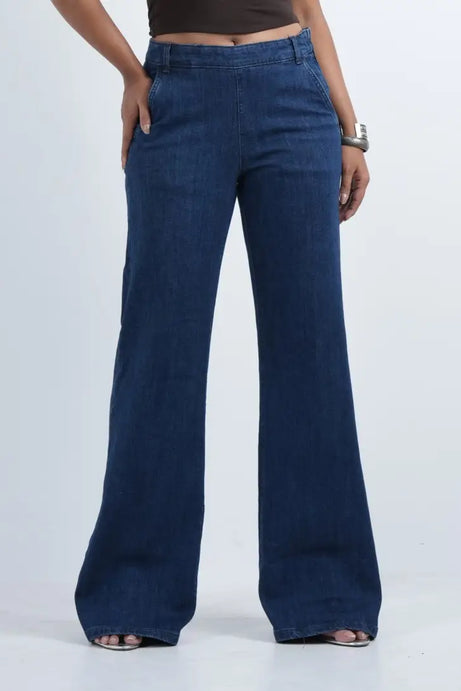 Side-Zip Flare - Denim Blue (1026)