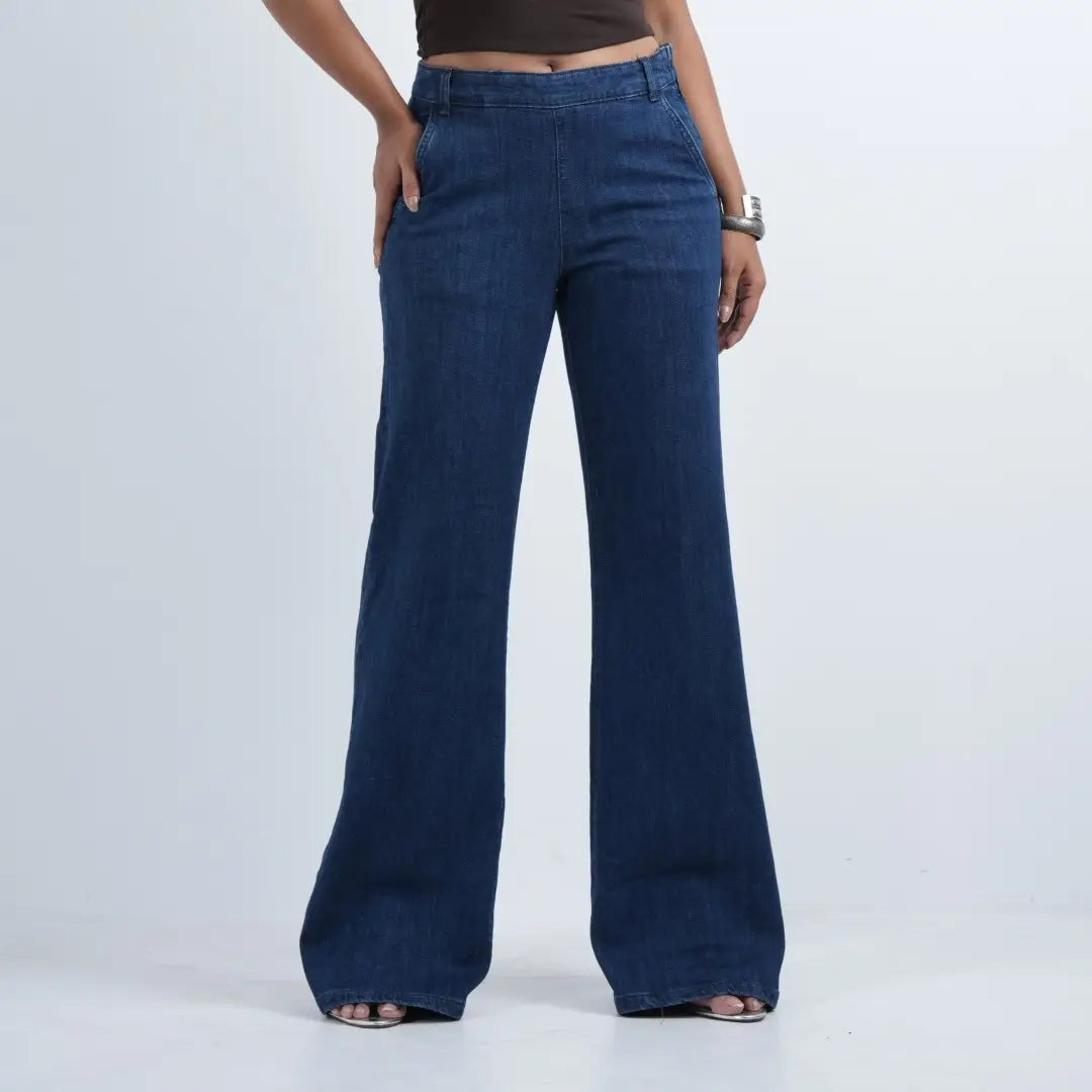 Side-Zip Flare - Denim Blue (1026)