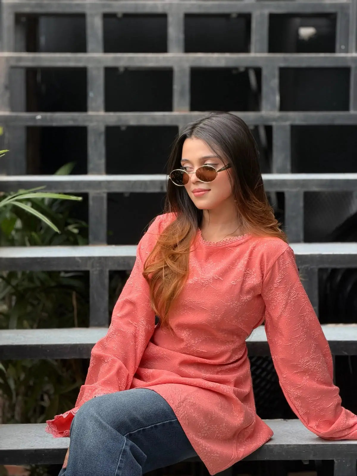MoonBlush Kurti - Coral Peach(108)
