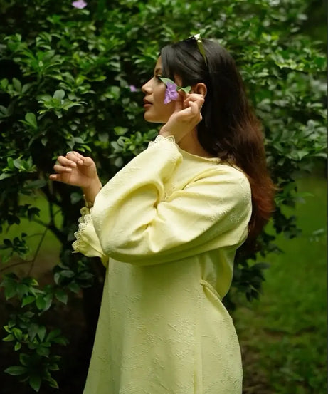 MoonBlush Kurti -  Light Yellow  (108)