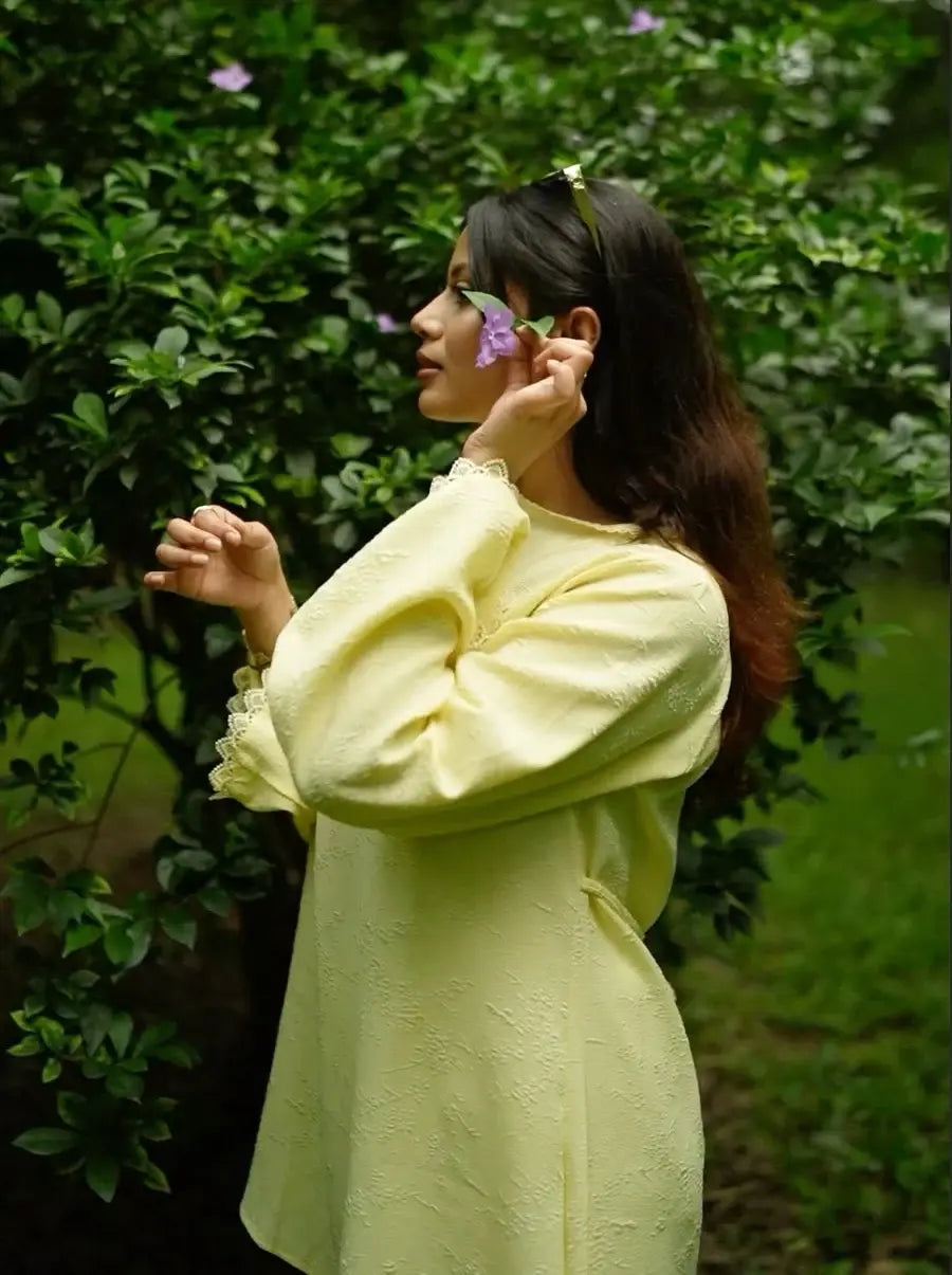 MoonBlush Kurti -  Light Yellow  (108)